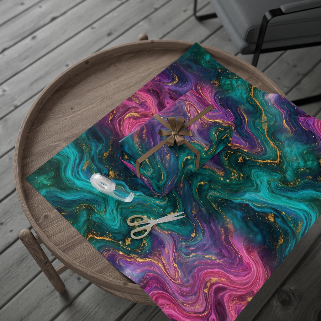 Aurora Marble Wrapping Paper