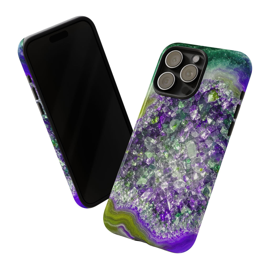 Geode Core - Ruby Emerald Phone Case