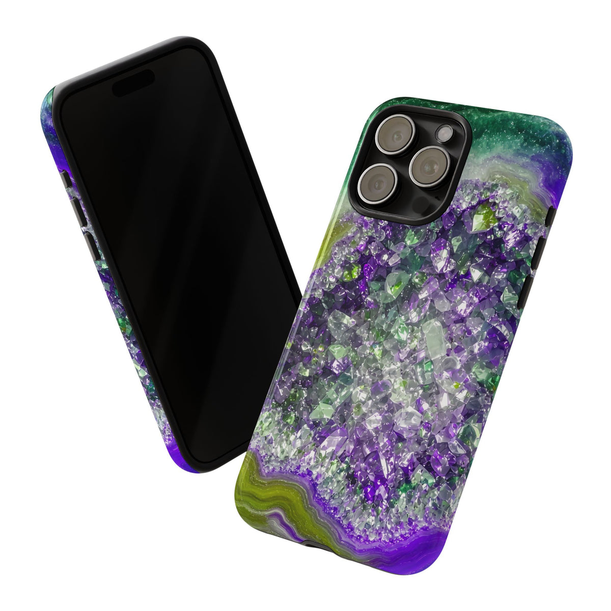 Geode Core - Ruby Emerald Phone Case