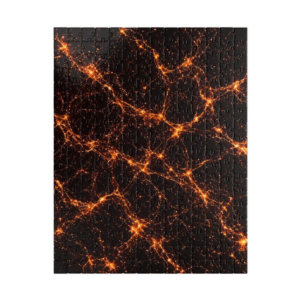 Neon Mycelium - Solar Flare Jigsaw Puzzle