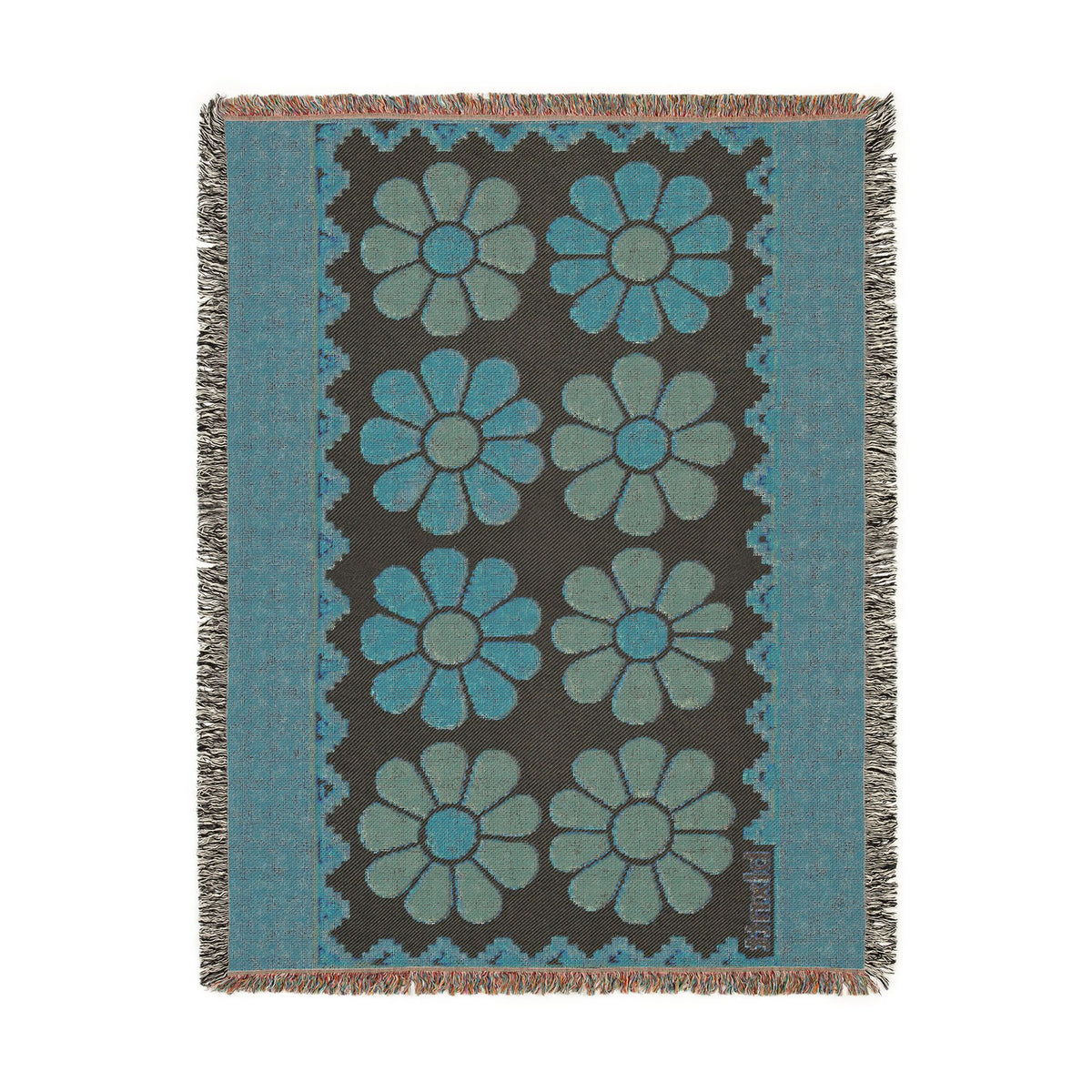 BLXNTT Orange Hippie Woven Blanket #4