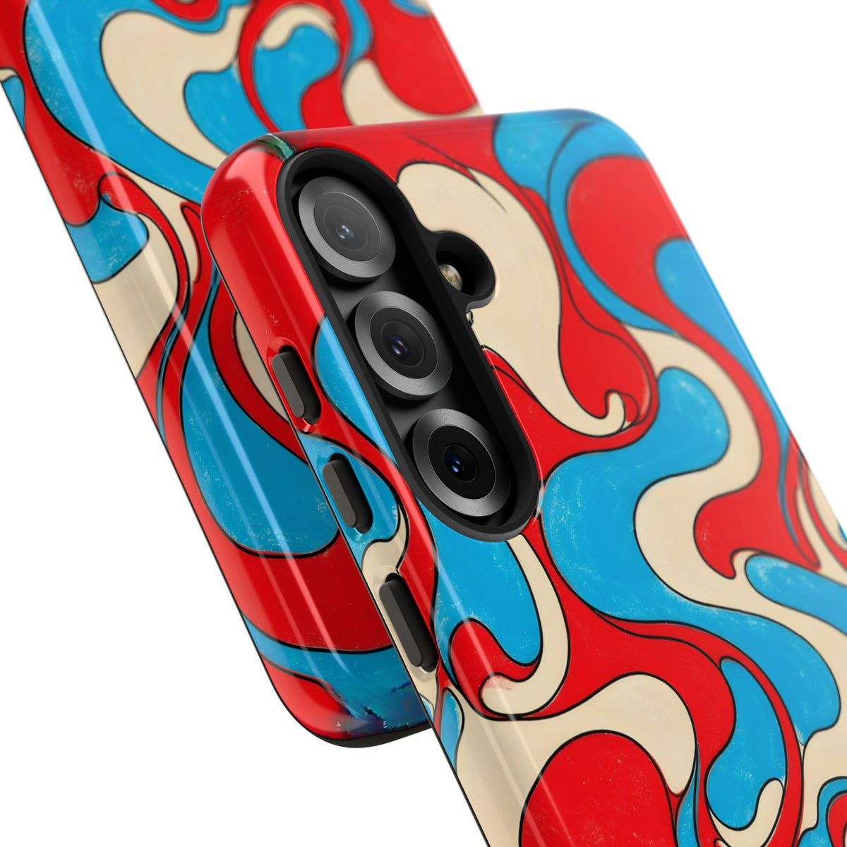 Fillmore Flow - Red, Cyan & Cream Phone Case