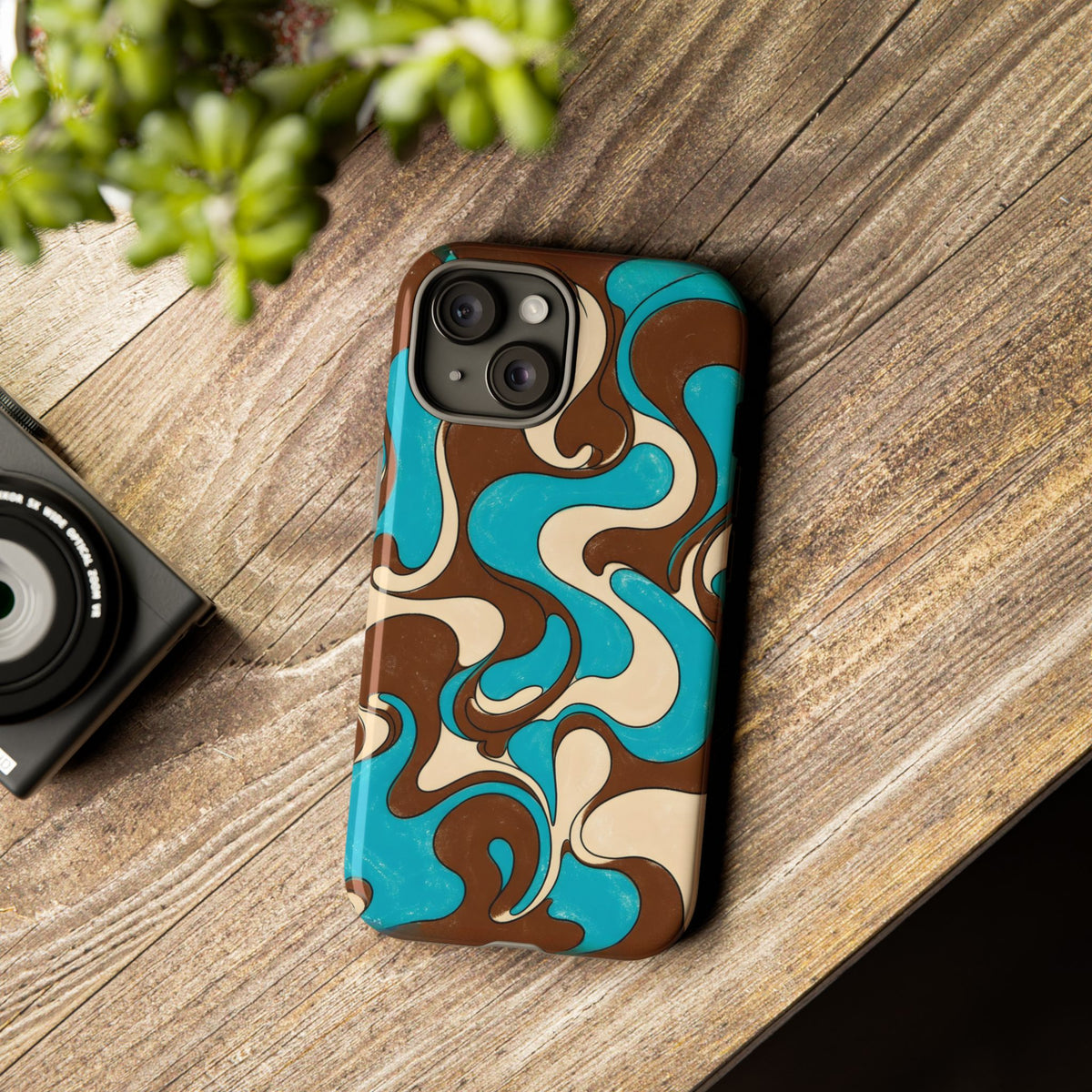Fillmore Flow - Turquoise & Chocolate Phone Case