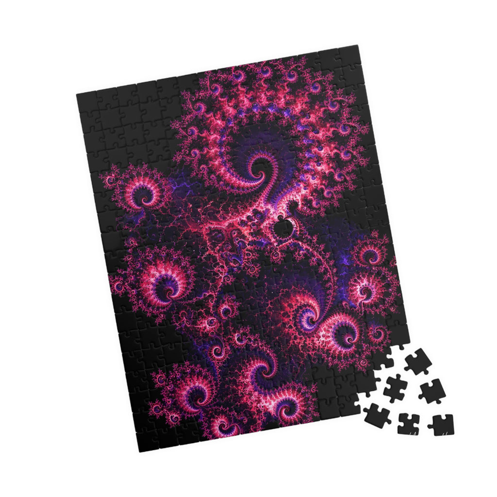 Copper Infinity - Hot Pink & Violet Jigsaw Puzzle