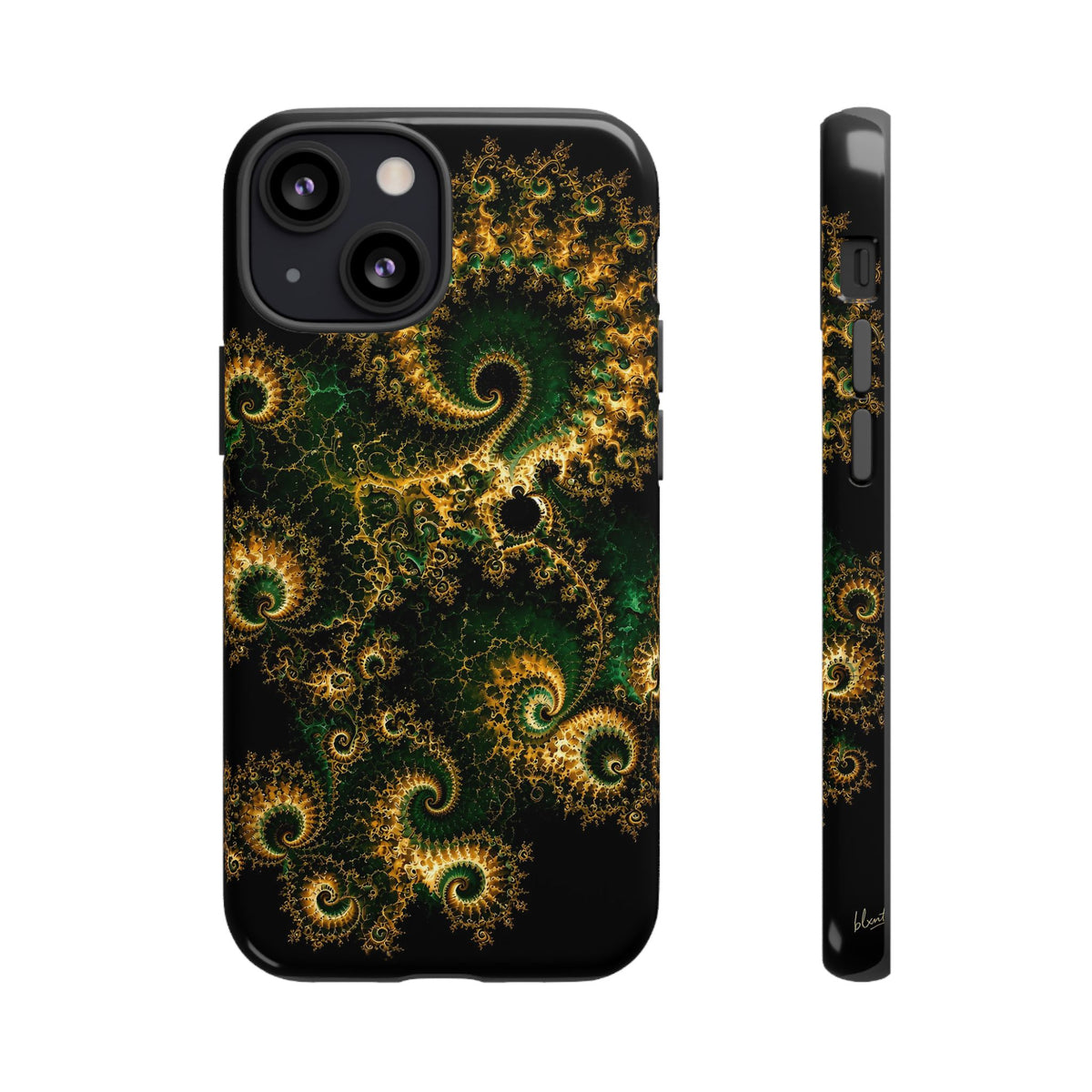 Copper Infinity - Emerald & Gold Phone Case