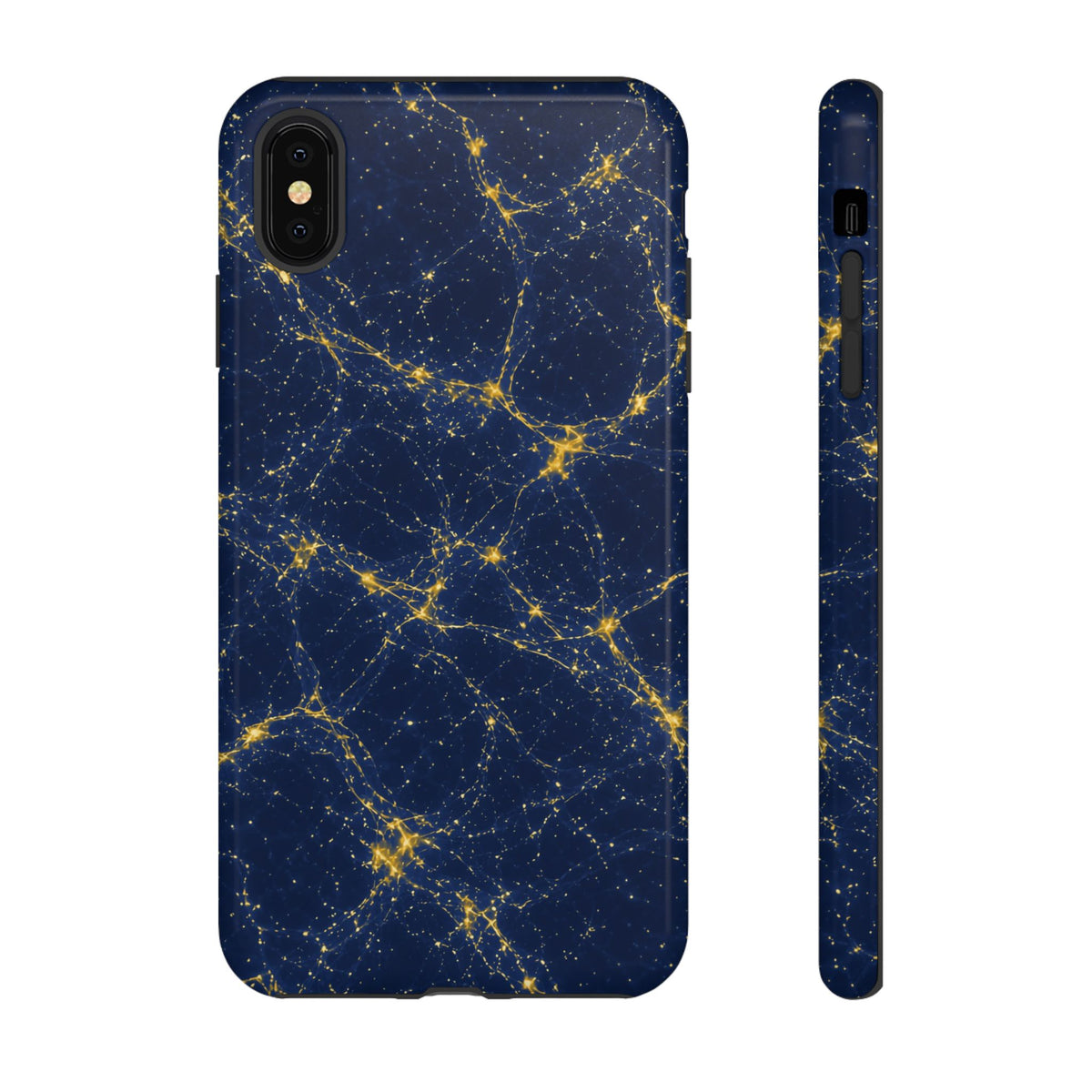 Neon Mycelium - Mustard Navy Phone Case