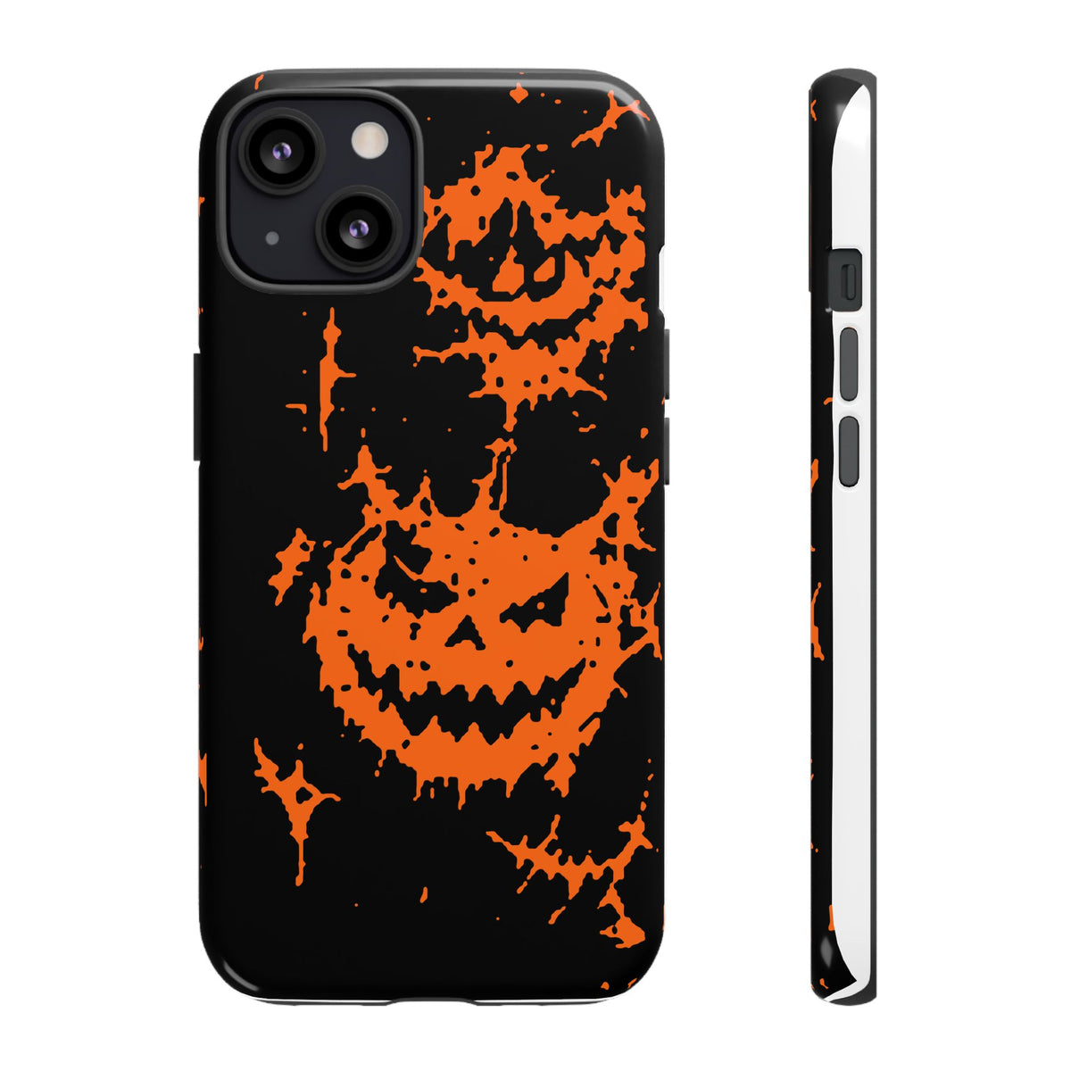 Orange Spiderweb Pumpkin Phone Case