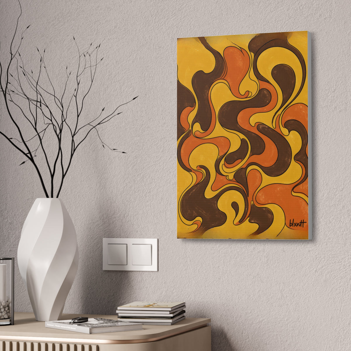 Fillmore Flow - 70s Retro Glossy Canvas