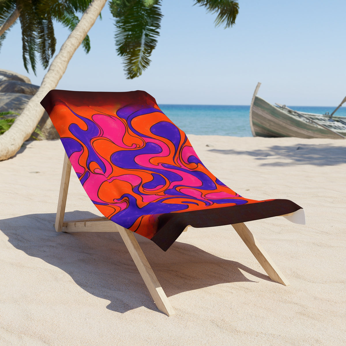 Fillmore Flow - Synthwave Beach Towel