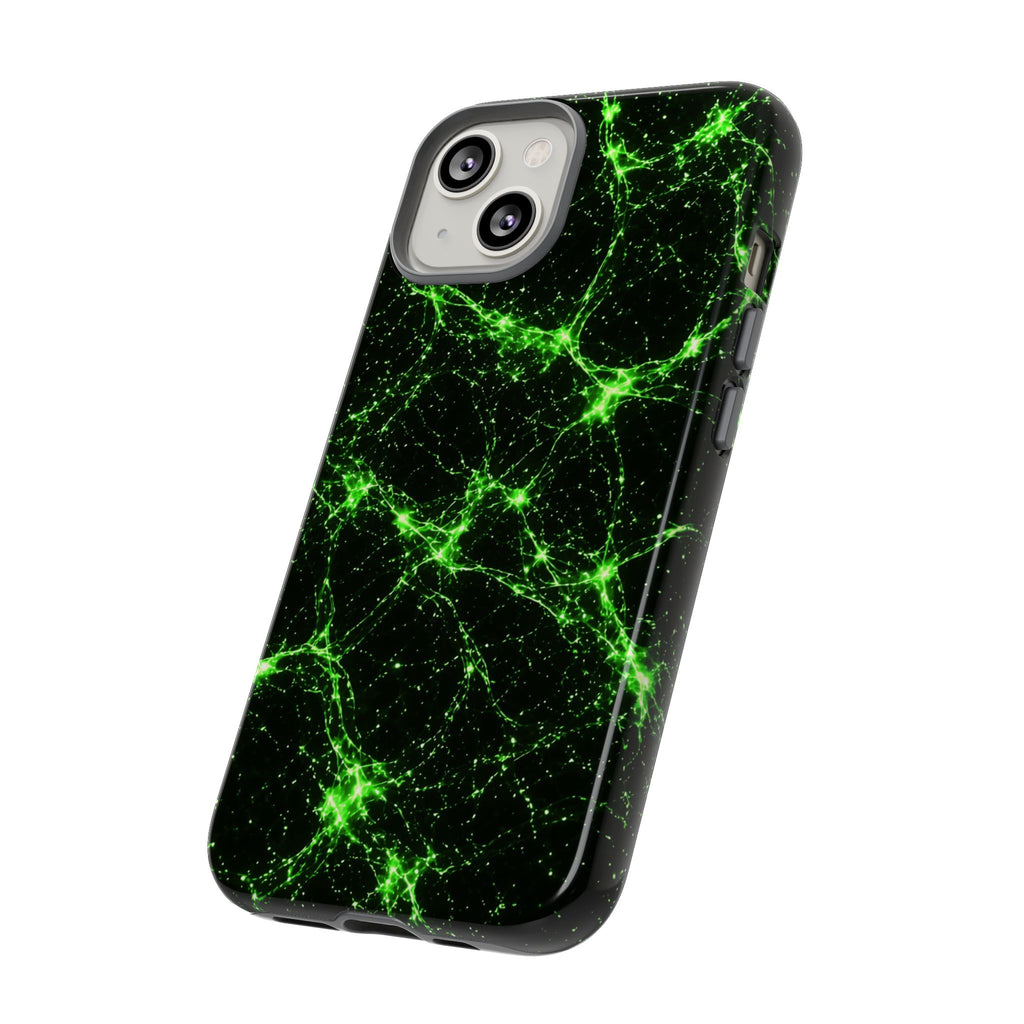 Neon Mycelium - Toxic Lime Phone Case