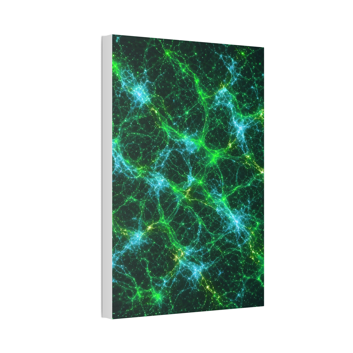 Neon Mycelium - Mermaid Glossy Canvas