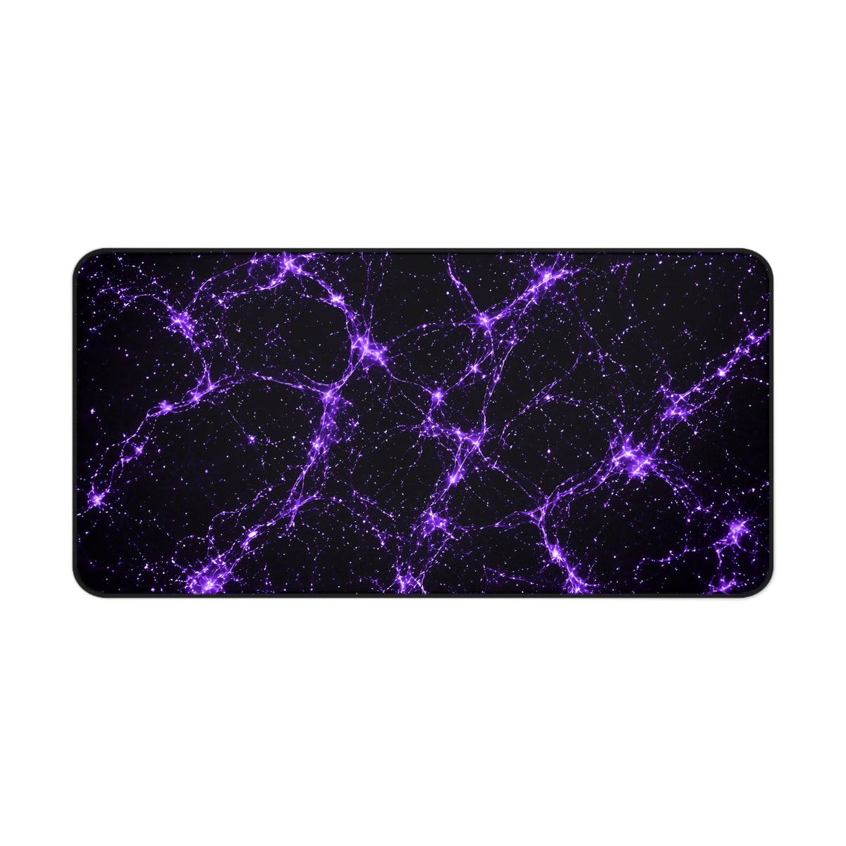 Neon Mycelium - Ultraviolet Desk Mat