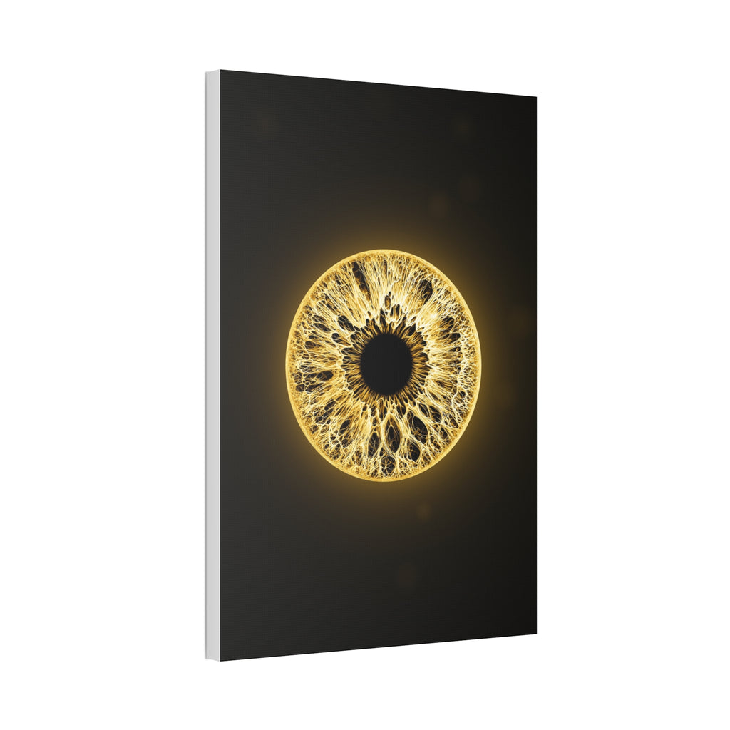 BLXNTT Iris – Lace Web Molten Gold Glossy Canvas