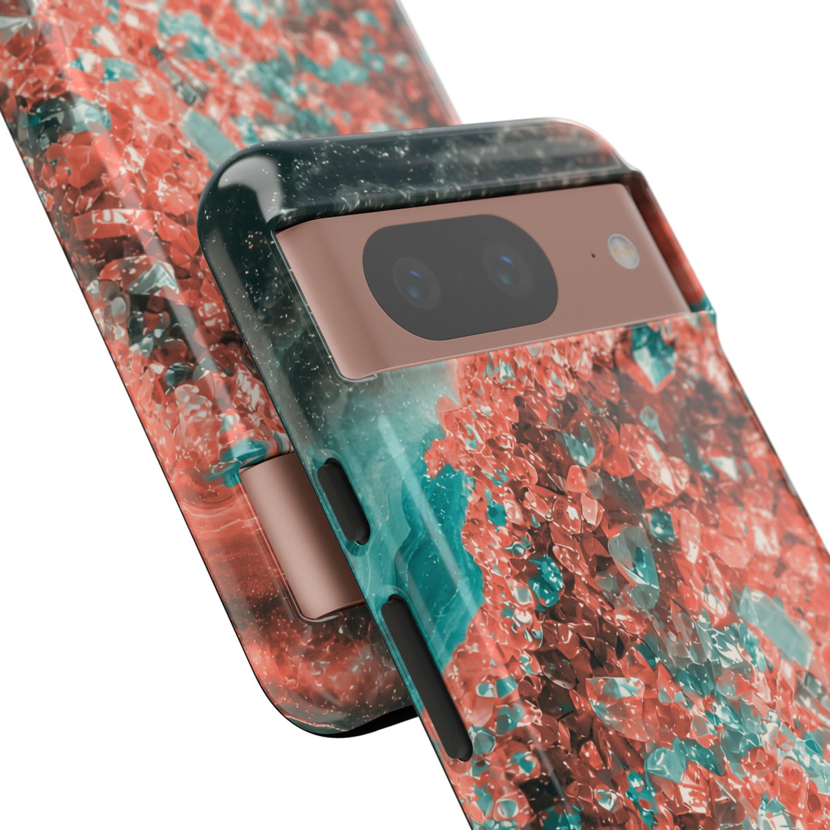 Geode Core - Coral Teal Phone Case