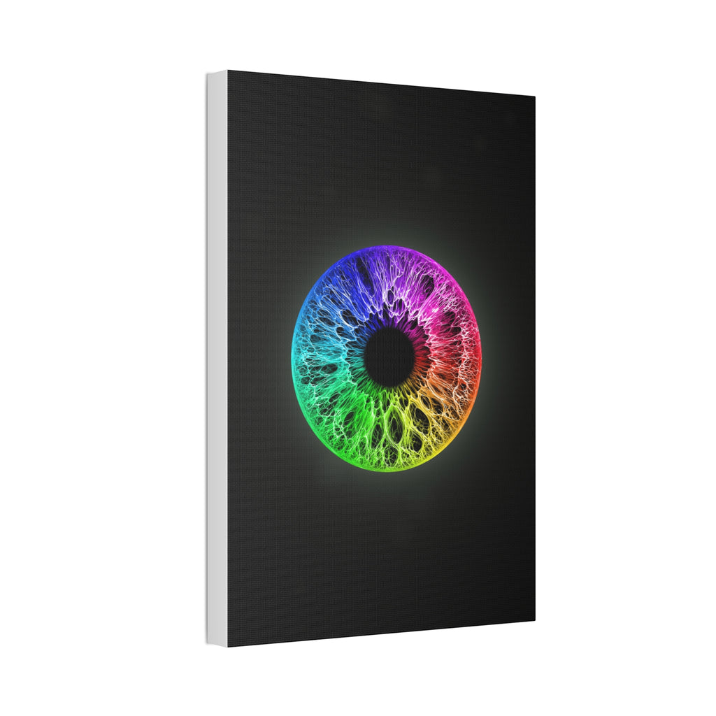 BLXNTT Iris – Lace Web Rainbow Sectors Glossy Canvas