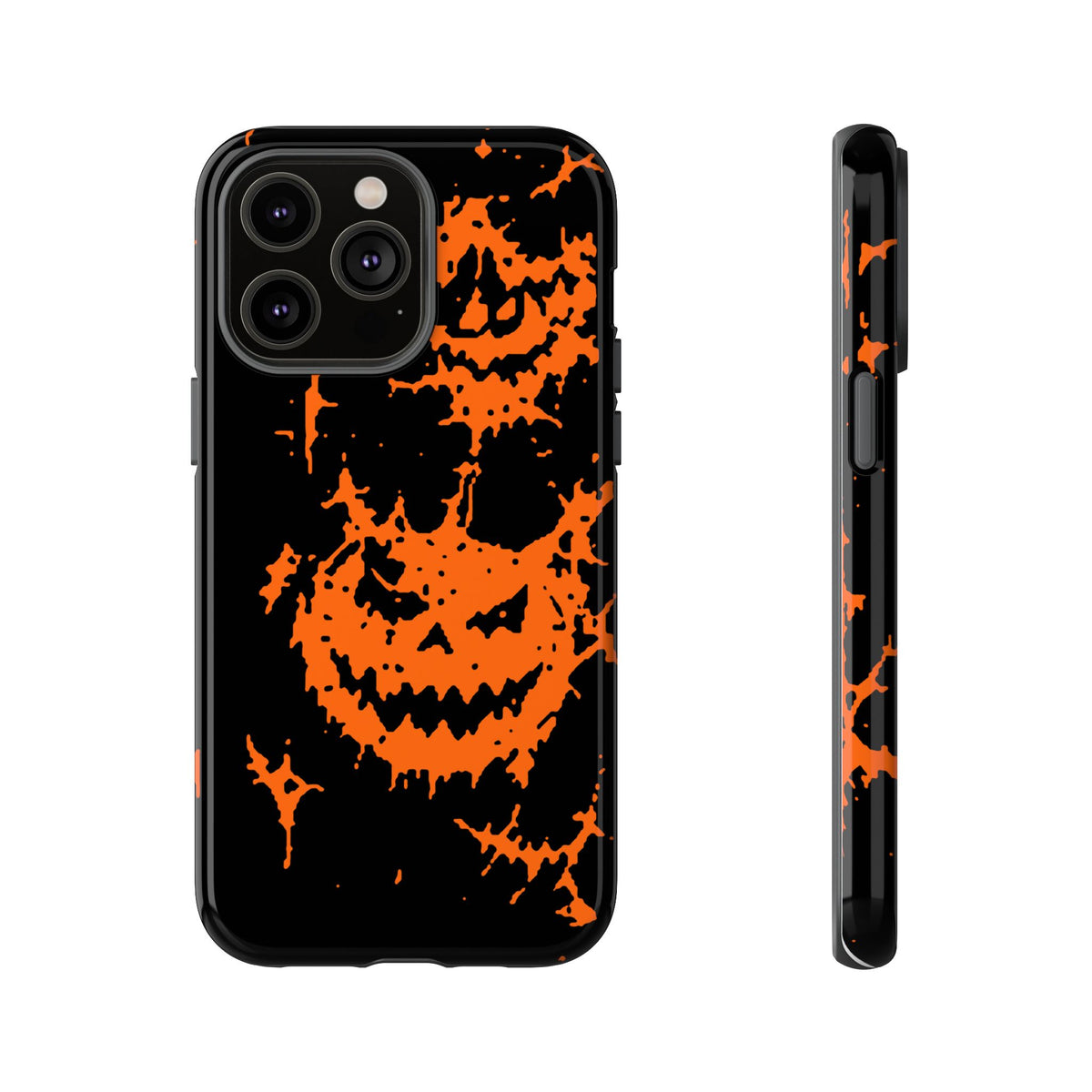 Orange Spiderweb Pumpkin Phone Case