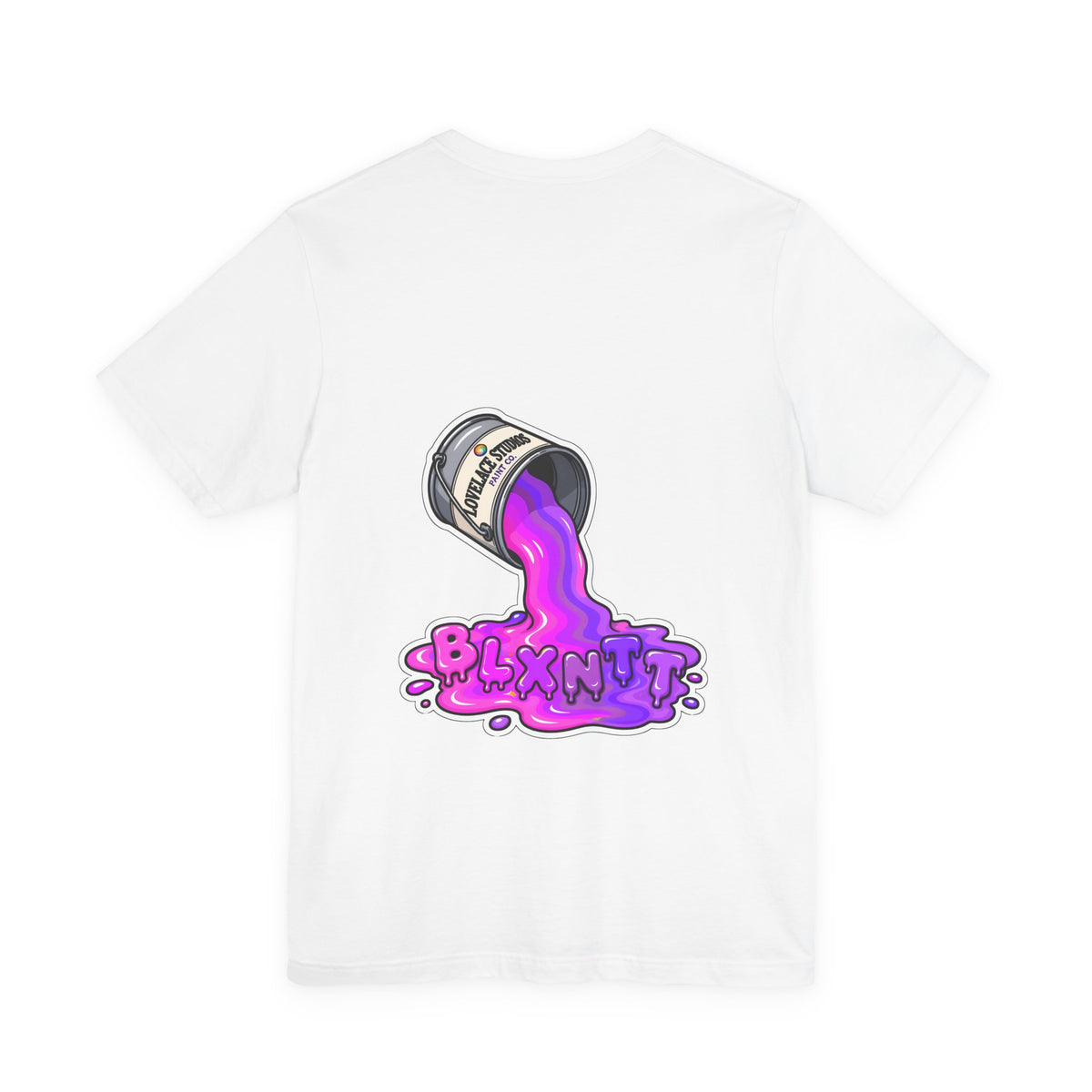 BLXNTT Paint Spill Tee - Purple (White)
