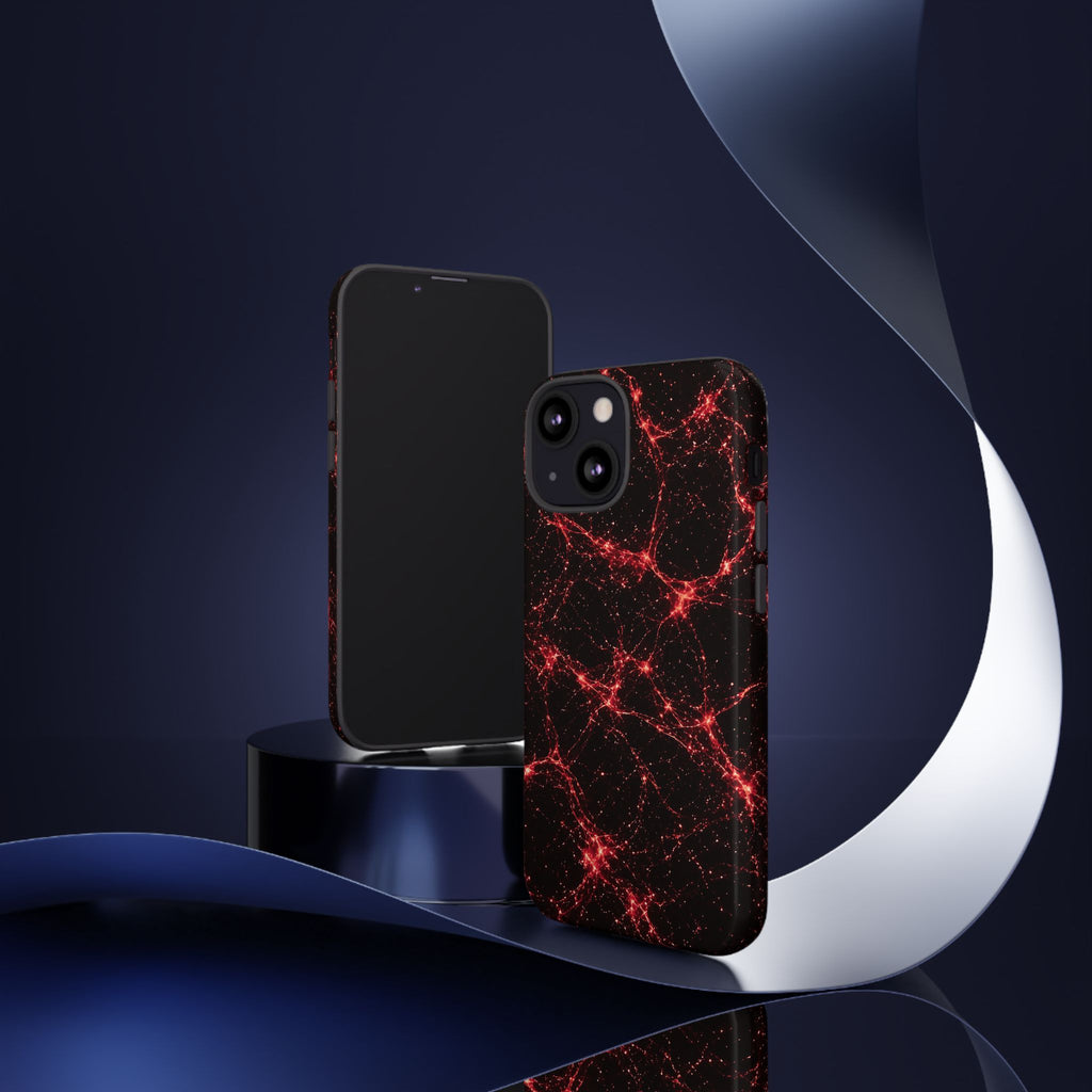 Neon Mycelium - Blood Moon Phone Case