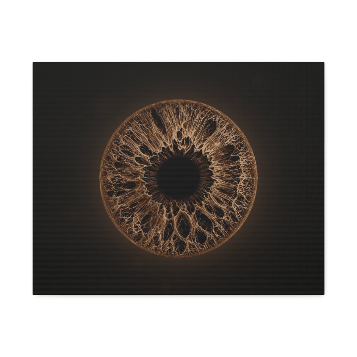 BLXNTT Iris – Lace Web Dark Brown Glossy Canvas