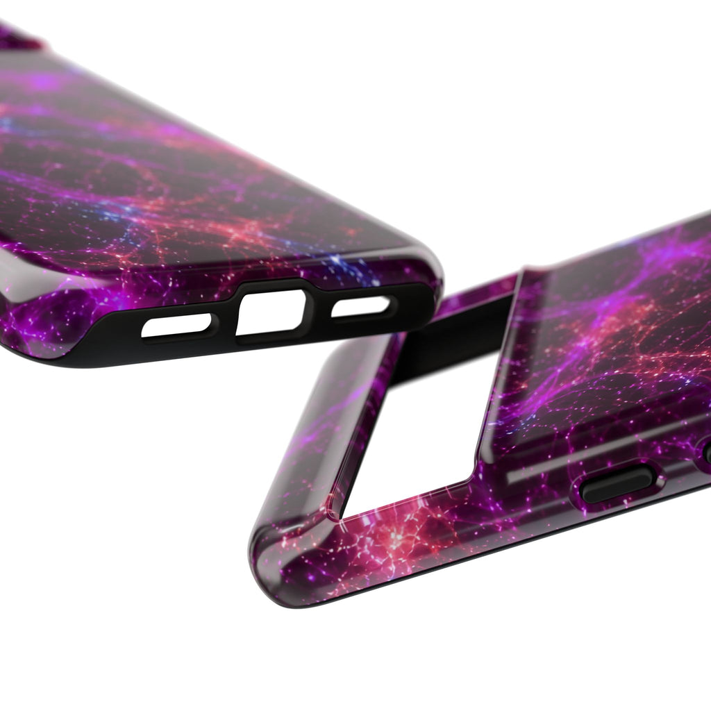 Neon Mycelium - Ember Orchid Phone Case