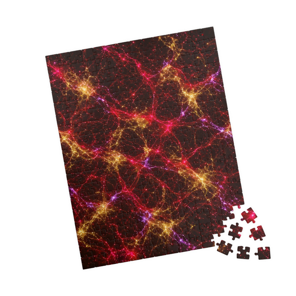Neon Mycelium - Rainbow Nerve Jigsaw Puzzle