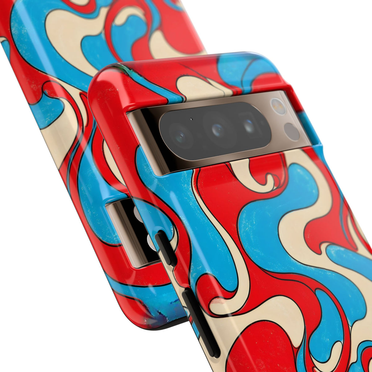 Fillmore Flow - Red, Cyan & Cream Phone Case