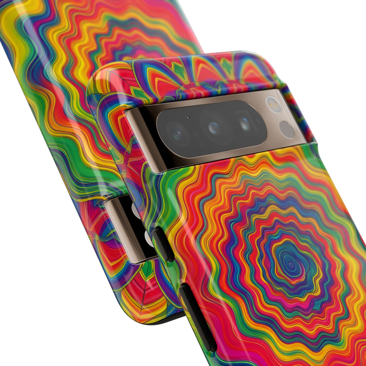 Hypnotic Rainbow Ripple Phone Case