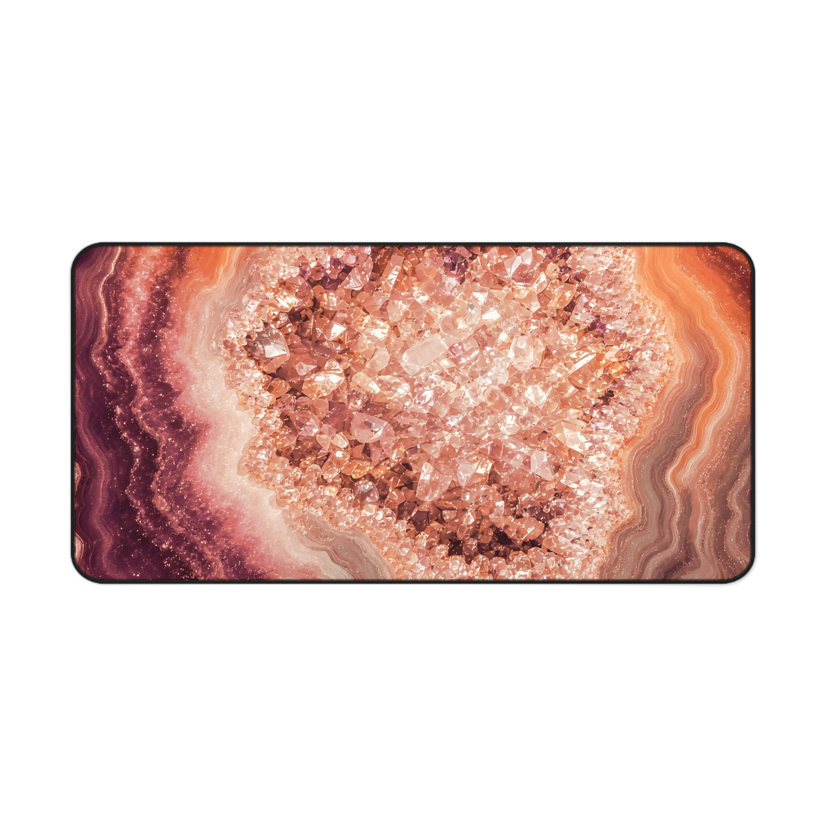 Geode Core - Peach Sorbet Desk Mat