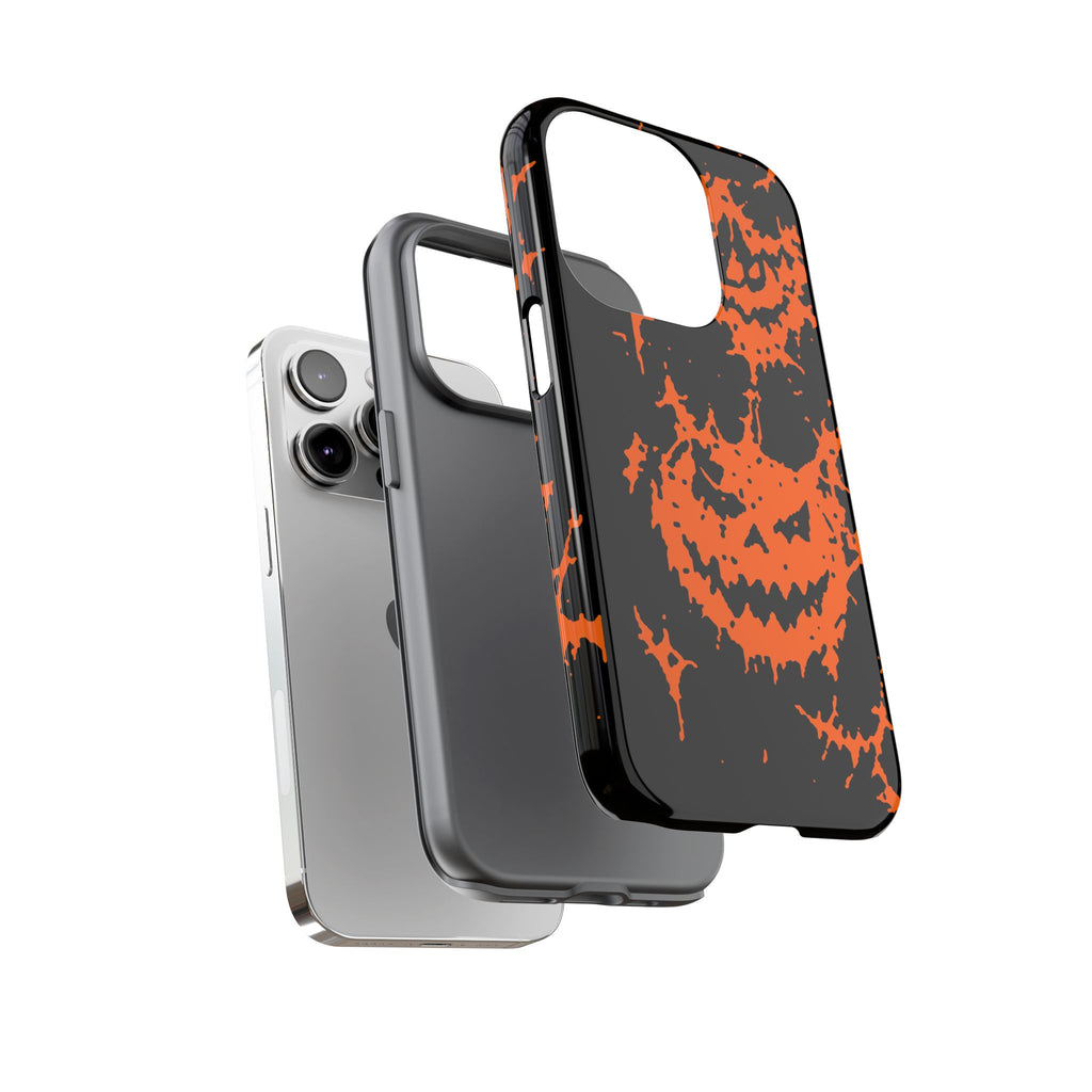 Orange Spiderweb Pumpkin Phone Case