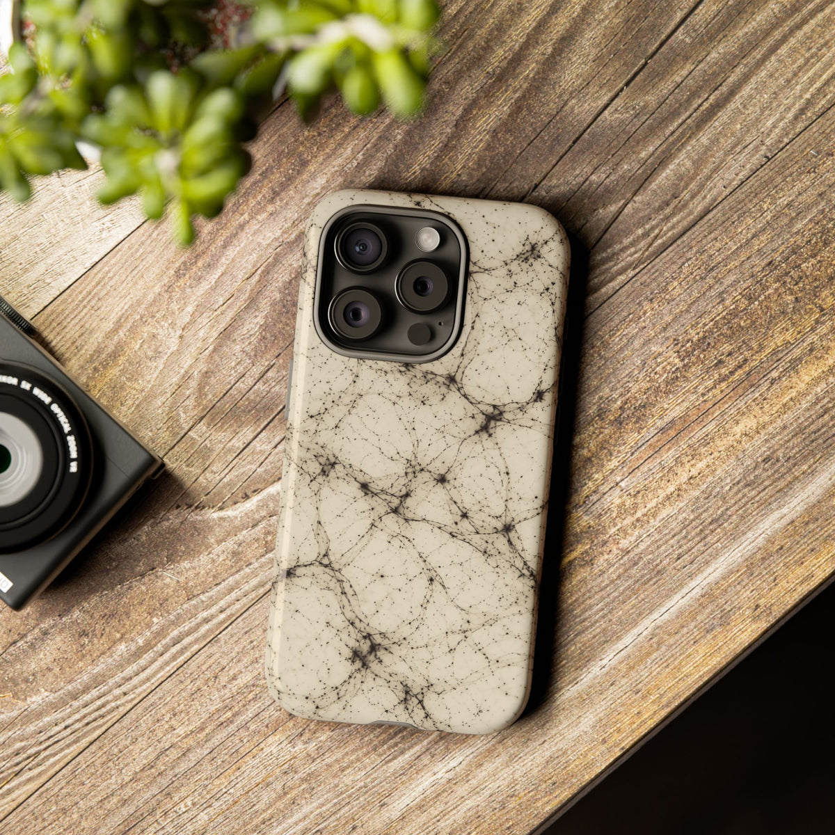 Neon Mycelium - Ink on Paper Phone Case