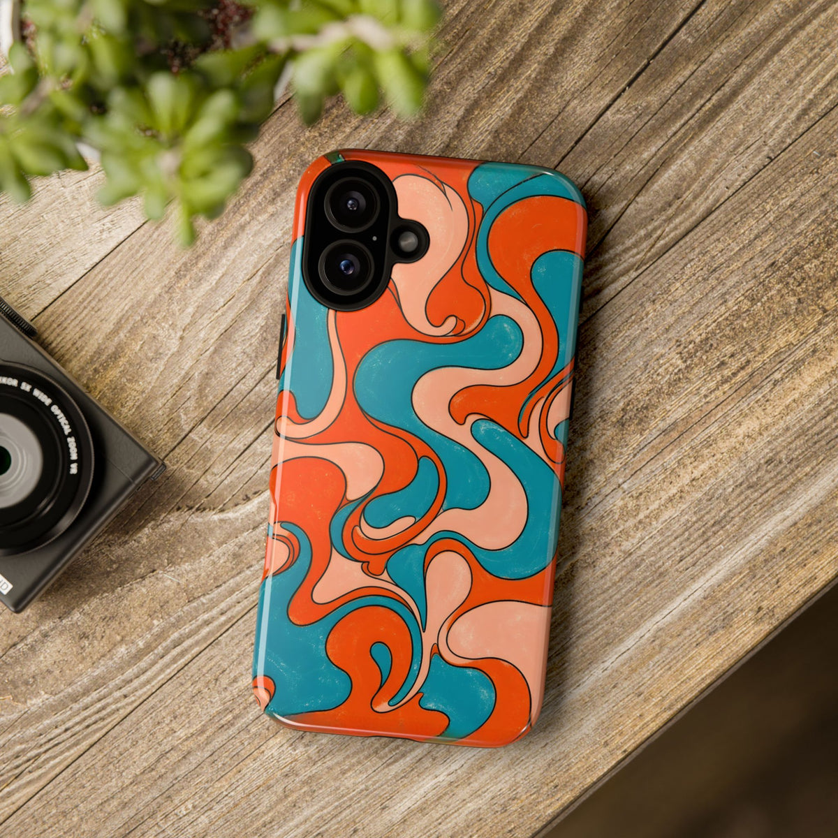 Fillmore Flow - Blood Orange & Teal Phone Case