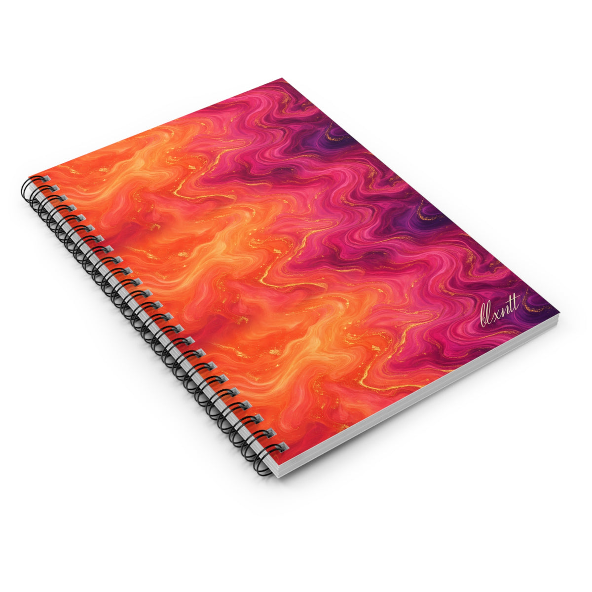 Sunset Marble Spiral Notebook