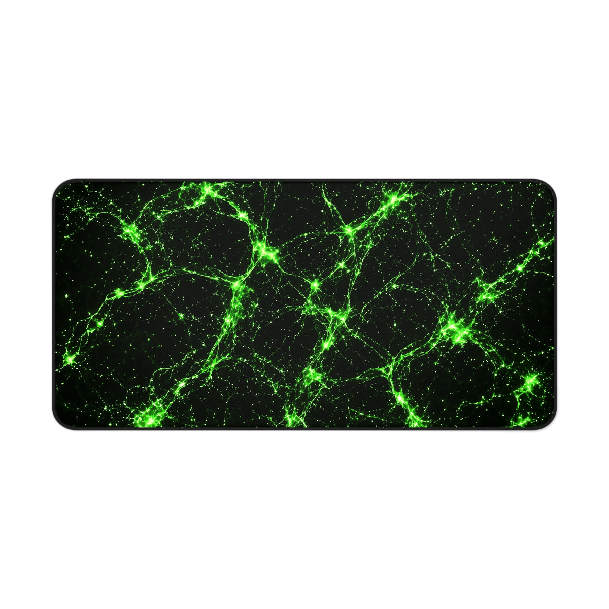 Neon Mycelium - Toxic Lime Desk Mat