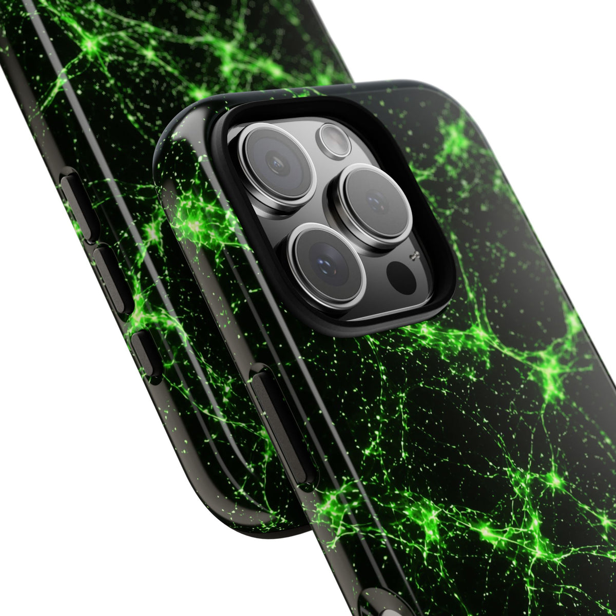 Neon Mycelium - Toxic Lime Phone Case