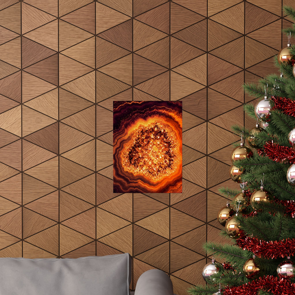 Geode Core - Molten Lava Poster