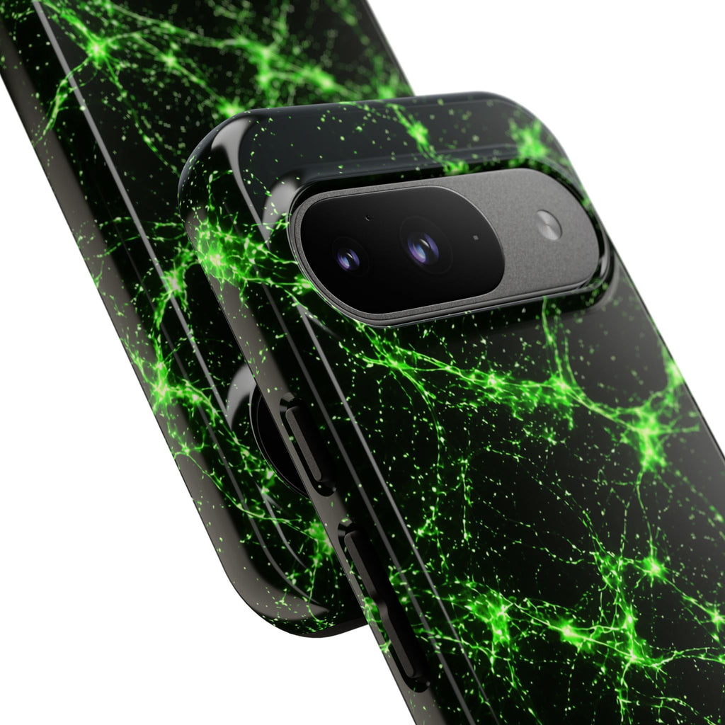 Neon Mycelium - Toxic Lime Phone Case