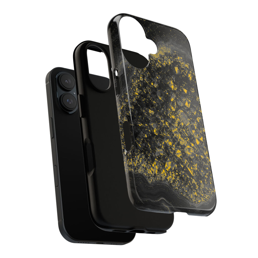 Geode Core - Mono Gold Spark Phone Case