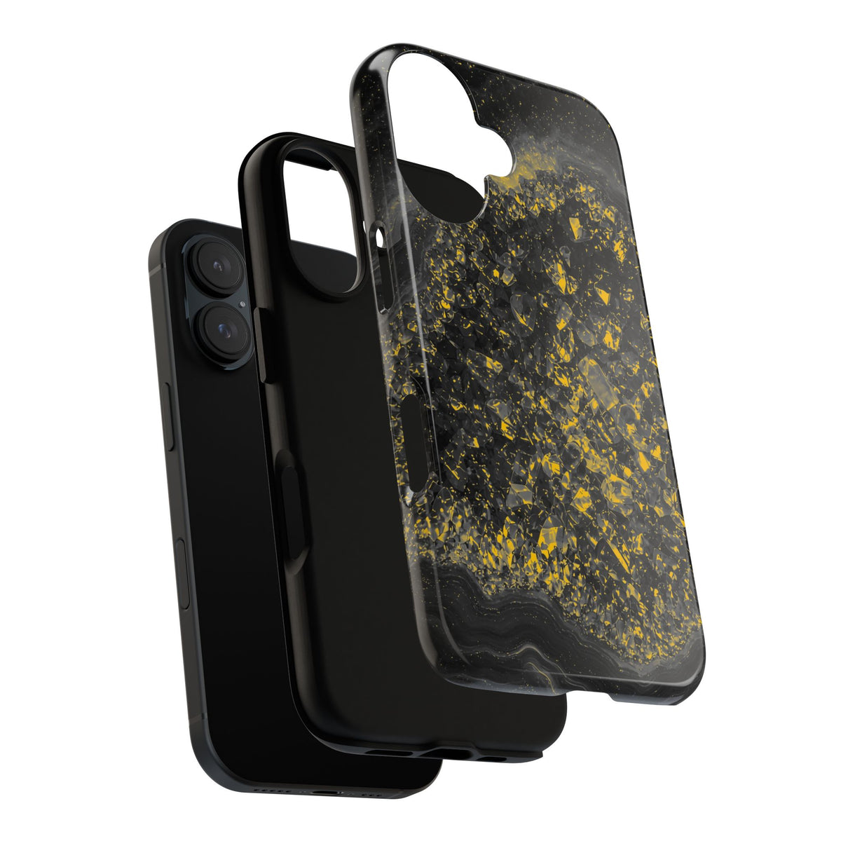 Geode Core - Mono Gold Spark Phone Case