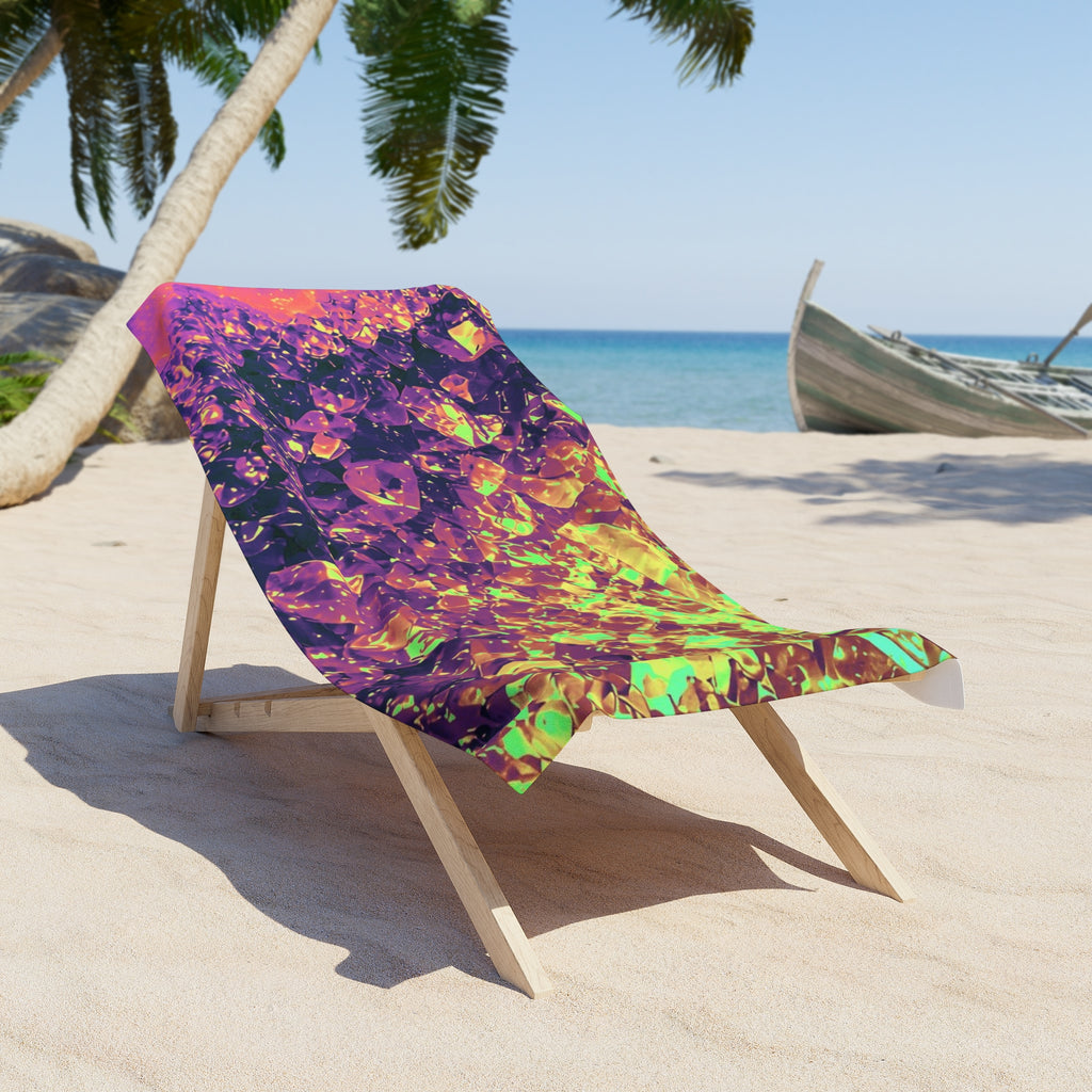 Geode Core - Holographic Beach Towel