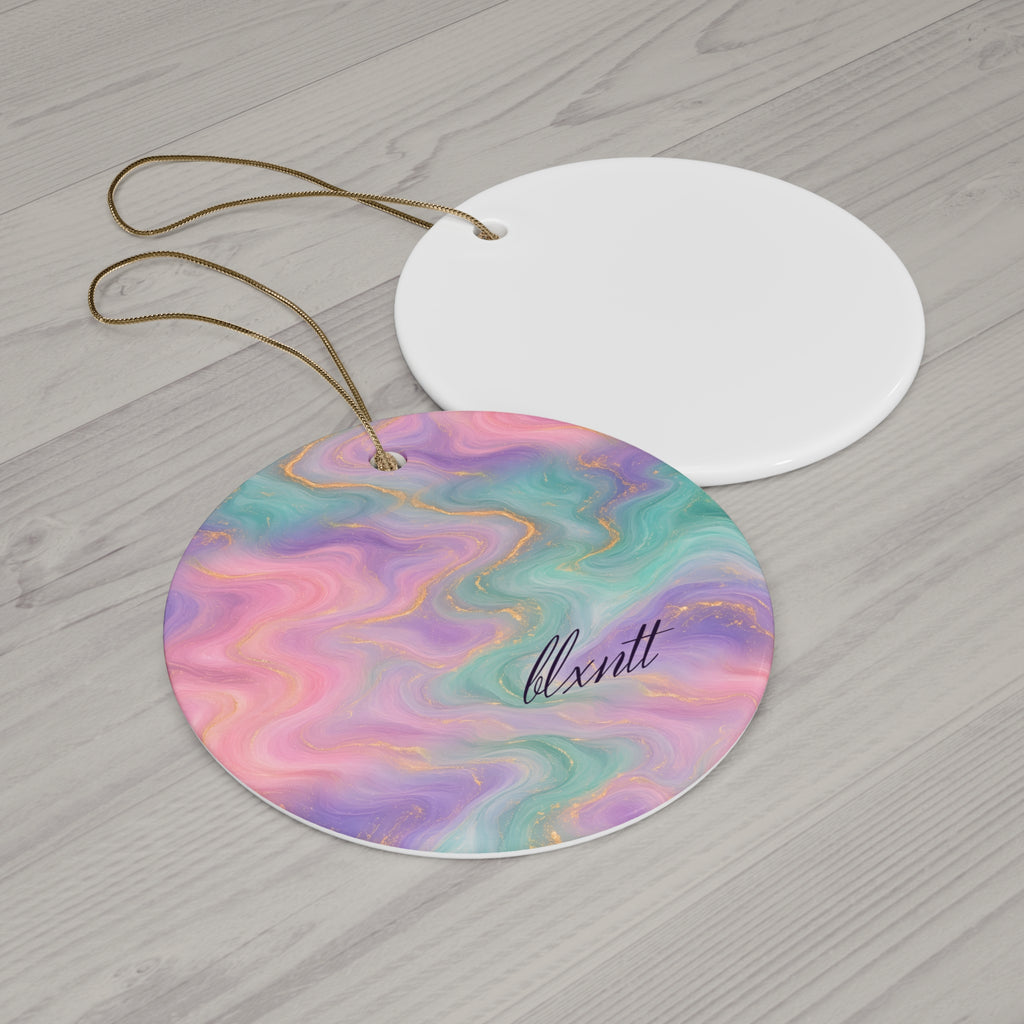 Pastel Marble Ornament
