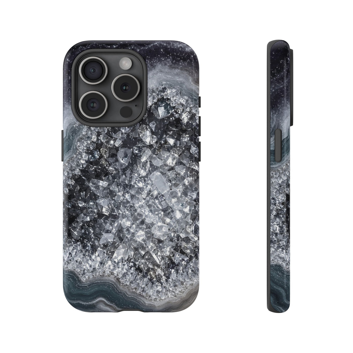 Geode Core - Silver Smoke Phone Case
