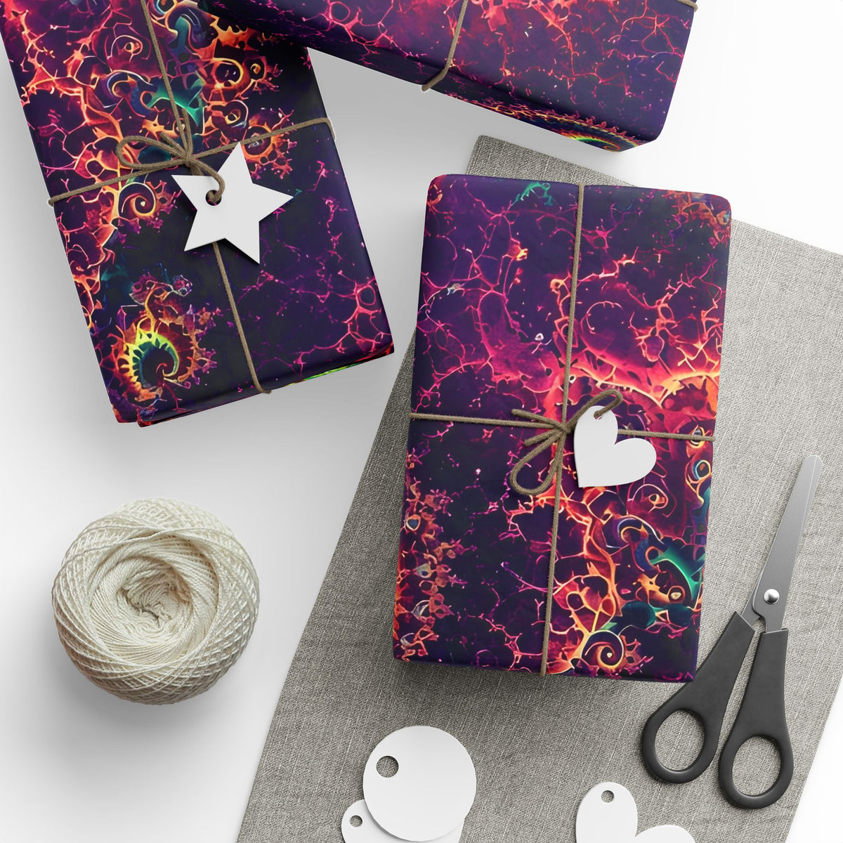 Copper Infinity - Blacklight Wrapping Paper