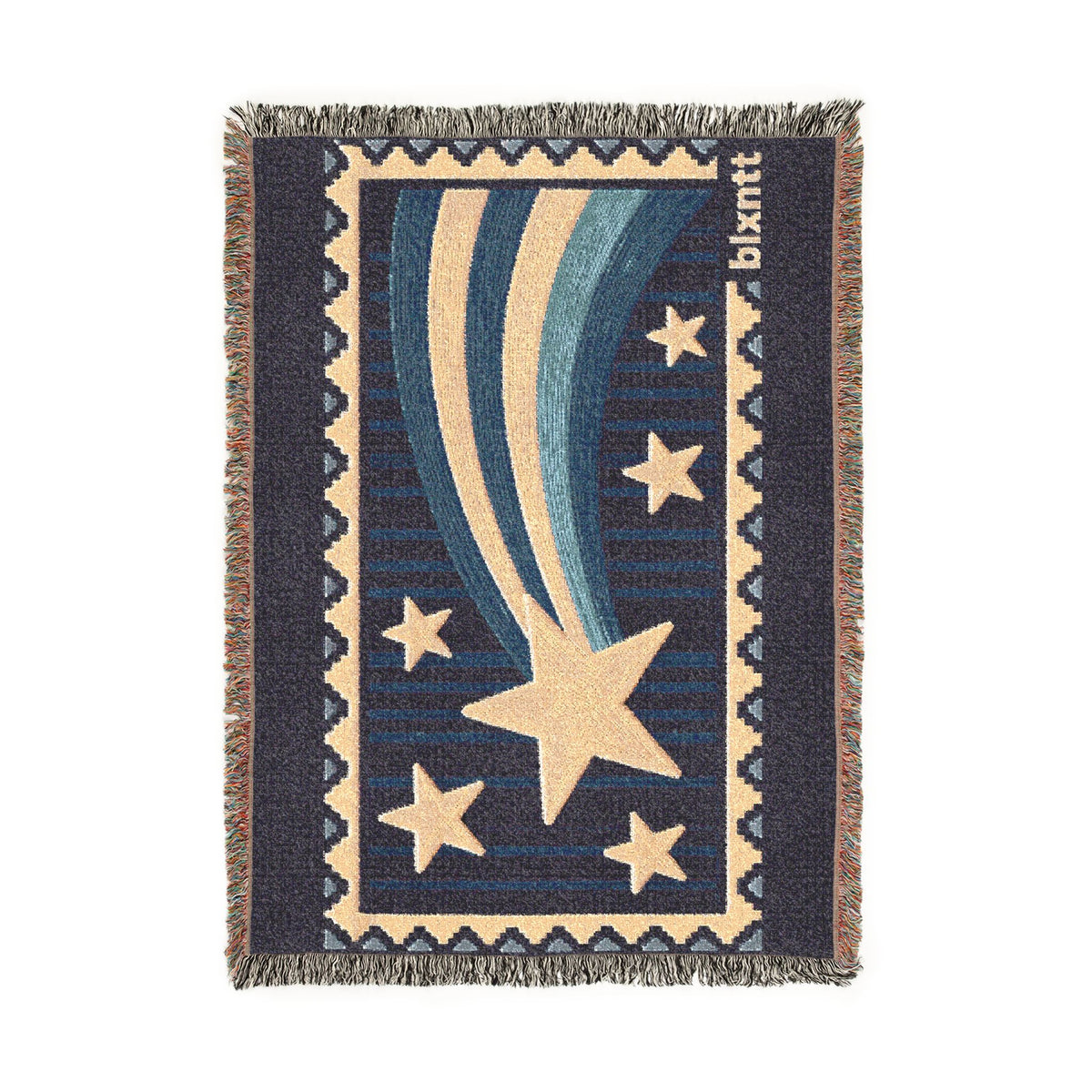 BLXNTT Blue Hippie Woven Blanket #2