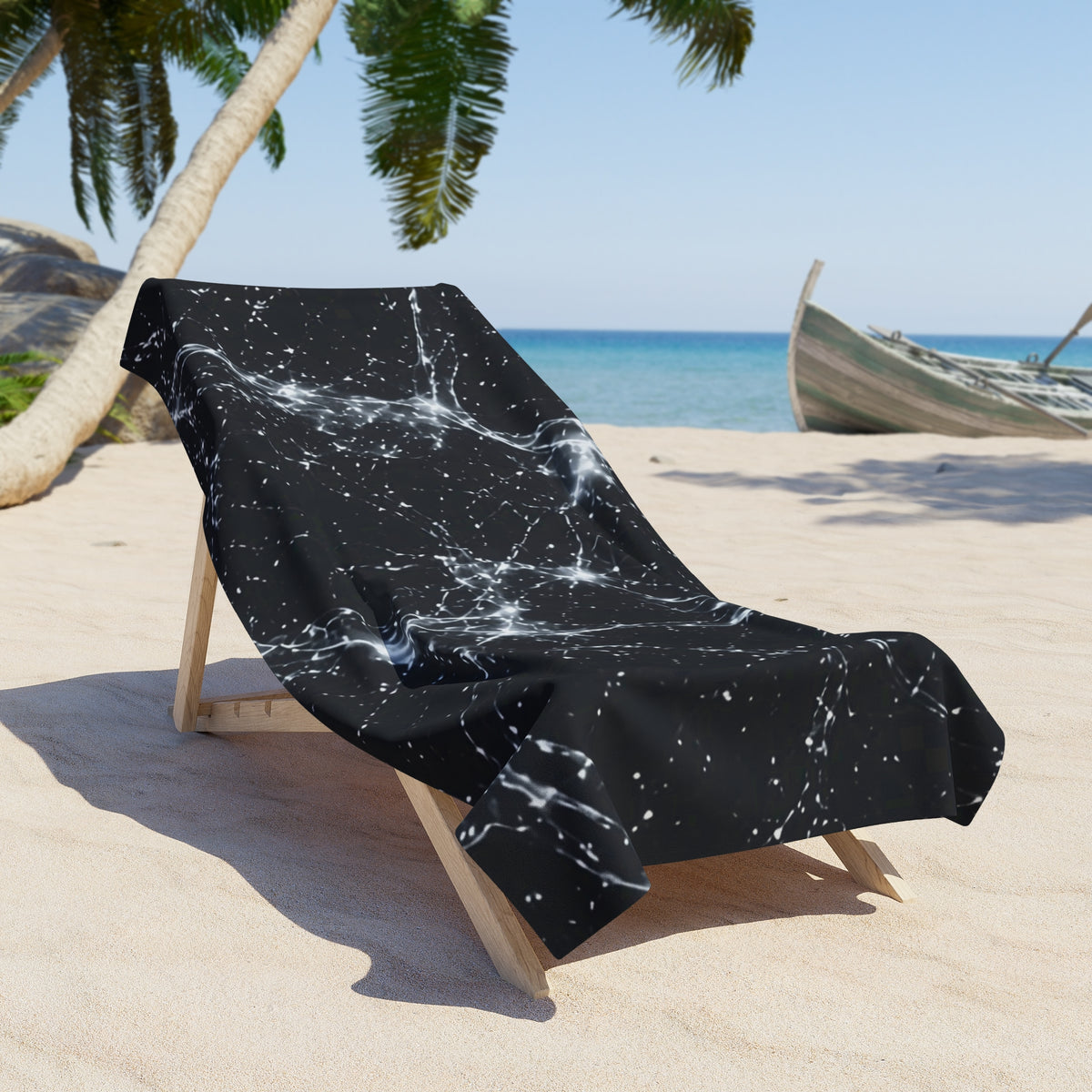 Neon Mycelium - Silver Ghost Beach Towel