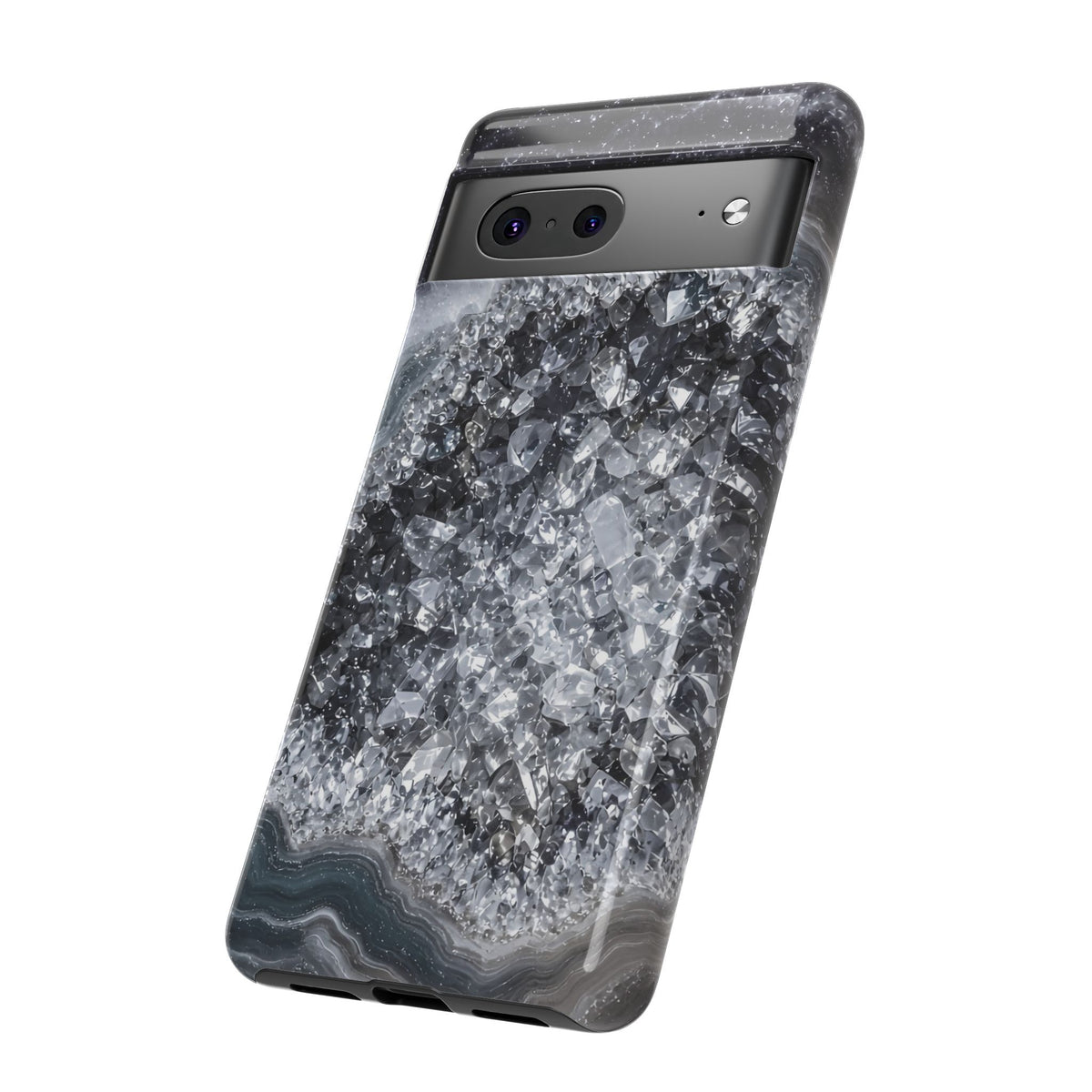 Geode Core - Silver Smoke Phone Case