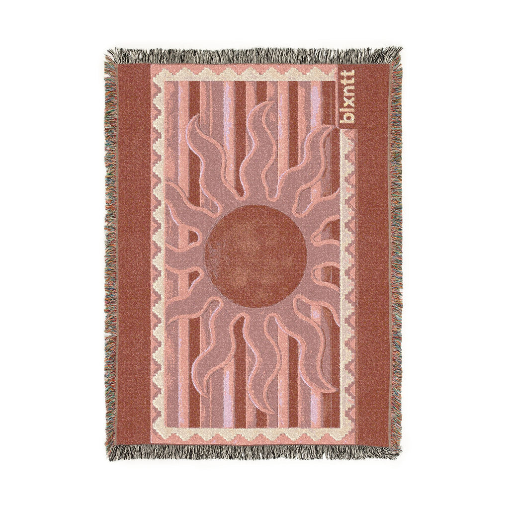 BLXNTT Pink Hippie Woven Blanket #3