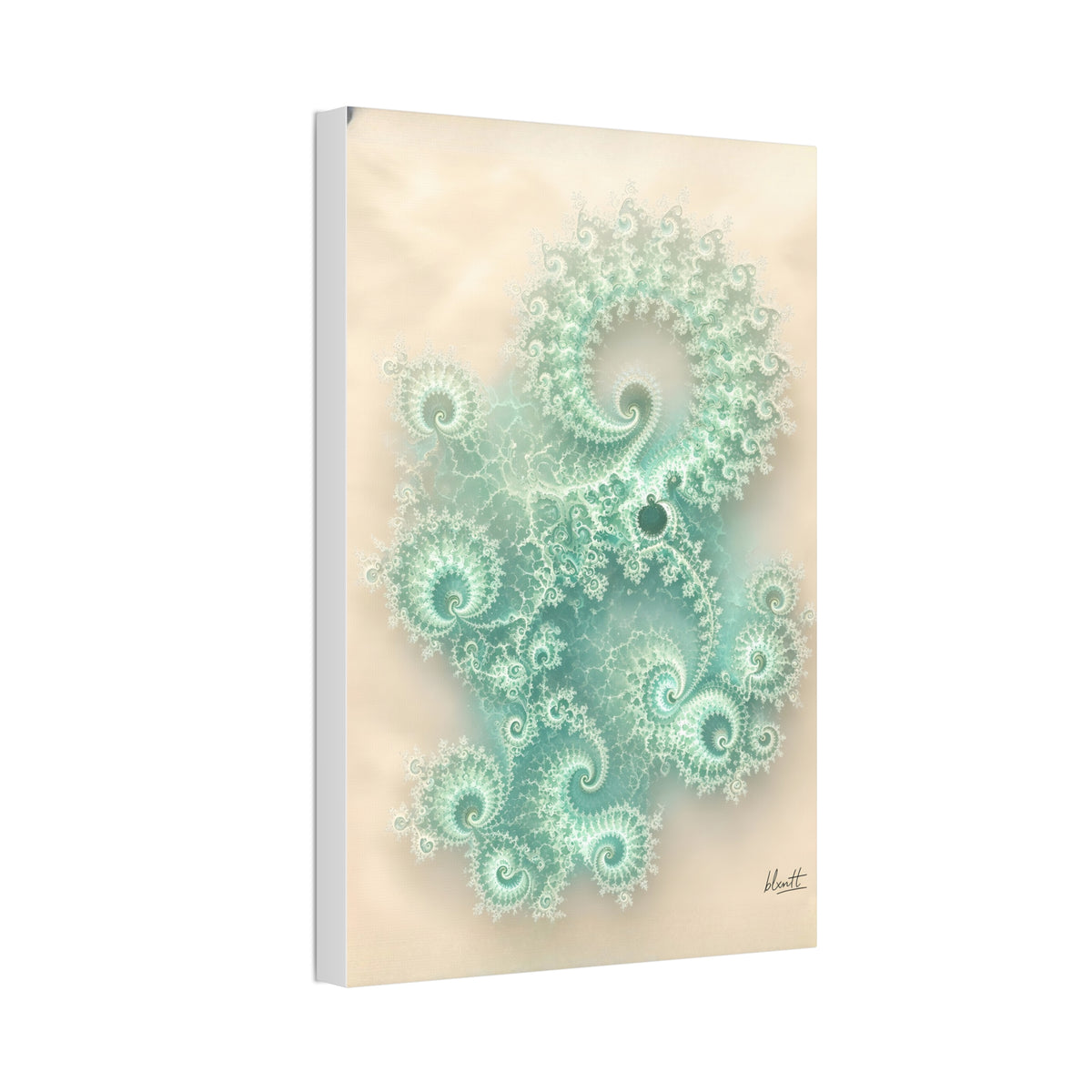 Copper Infinity - Sea Glass Glossy Canvas