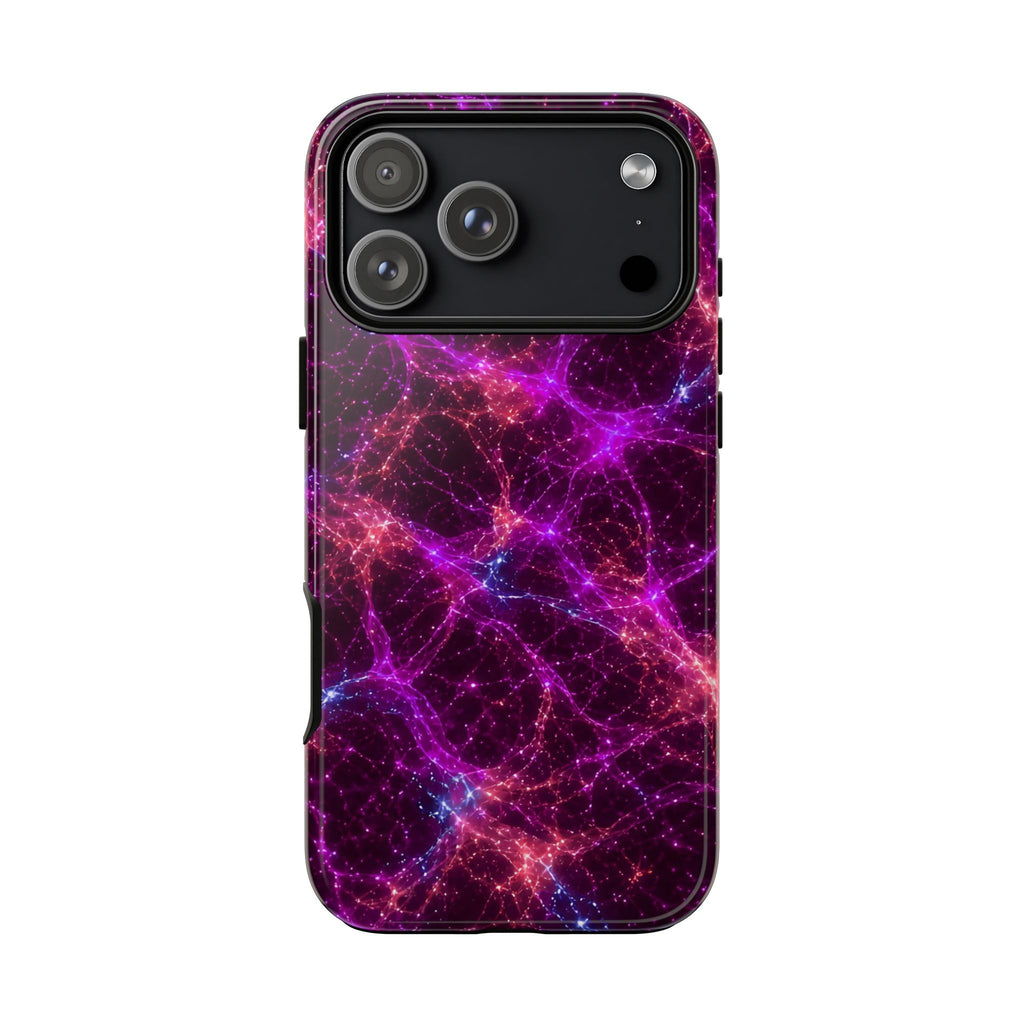 Neon Mycelium - Ember Orchid Phone Case