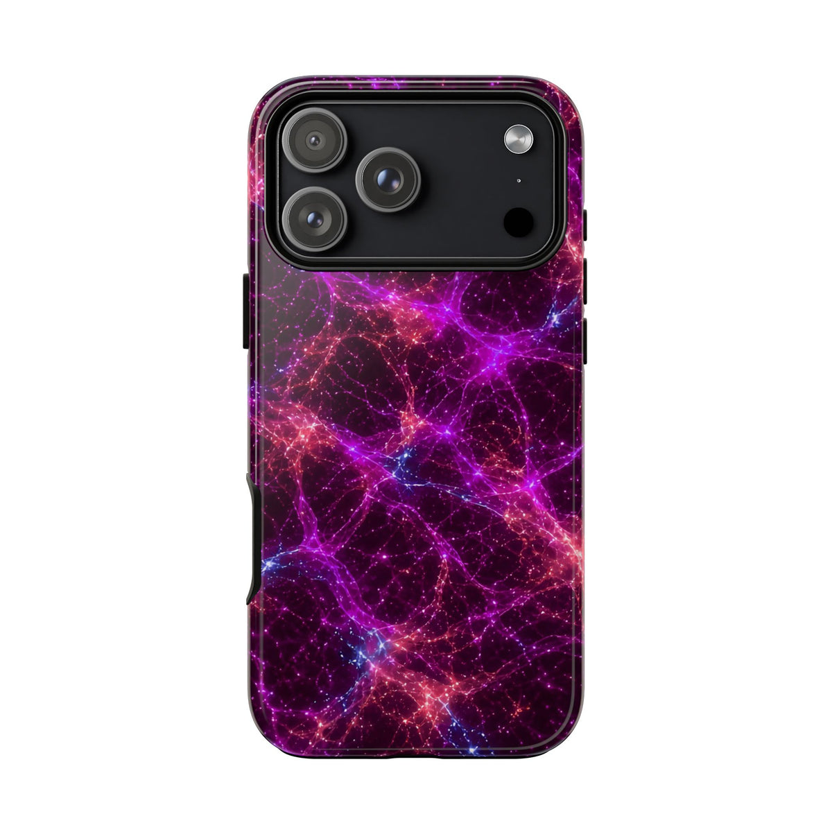 Neon Mycelium - Ember Orchid Phone Case