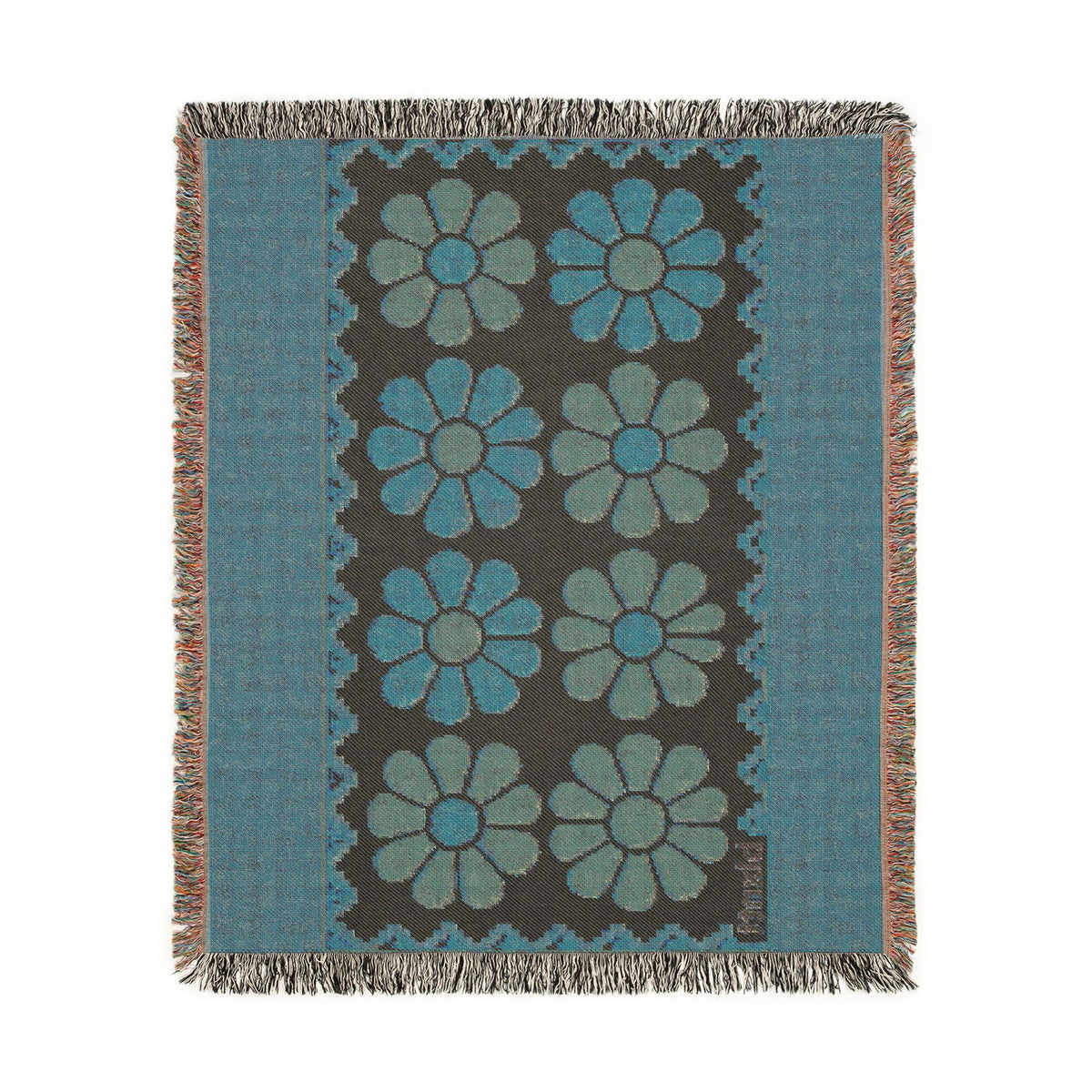 BLXNTT Orange Hippie Woven Blanket #4